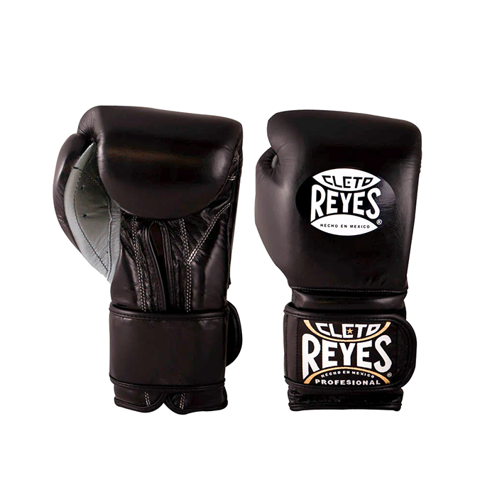 Боксерские перчатки Cleto Reyes E600 Black/Silver
